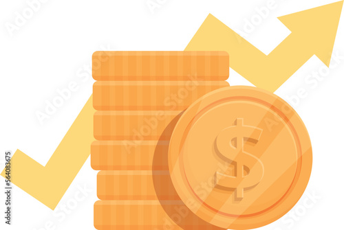 Trade coin market icon cartoon vector. Money school. People study