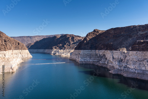Scenic view of lake at Hoover Dam