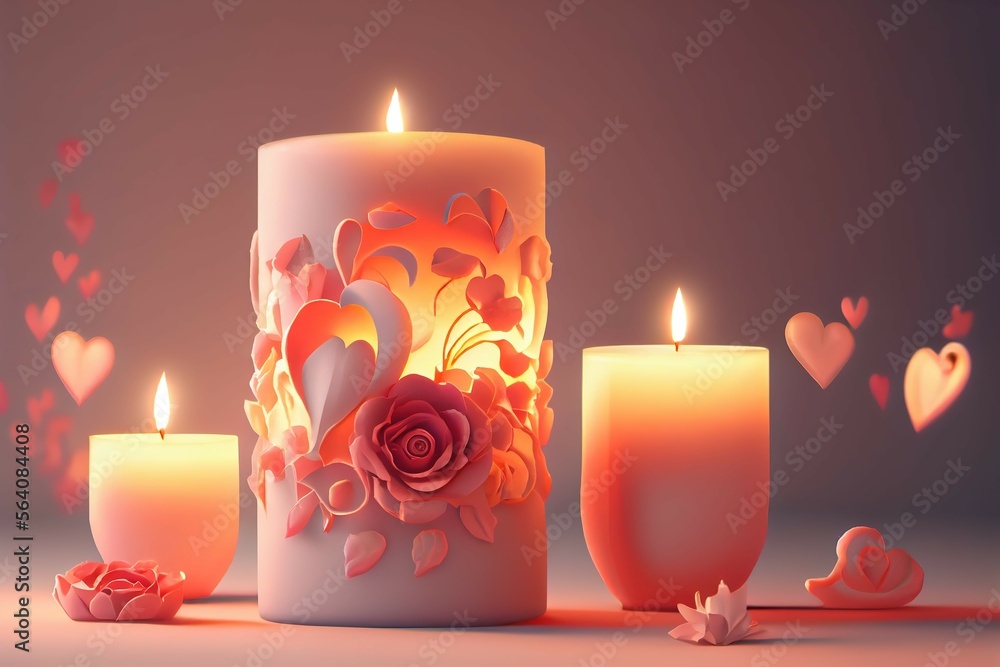 Brûler Des Bougies Romantiques Pour La Saint Valentin PNG , Romantique,  Doux, Marier Fichier PNG et PSD pour le téléchargement libre