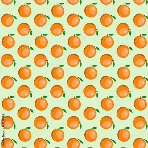 Fototapeta Naklejka Na Ścianę i Meble -  Seamless Orange Pattern. It can be used for Background, wallpaper, etc.