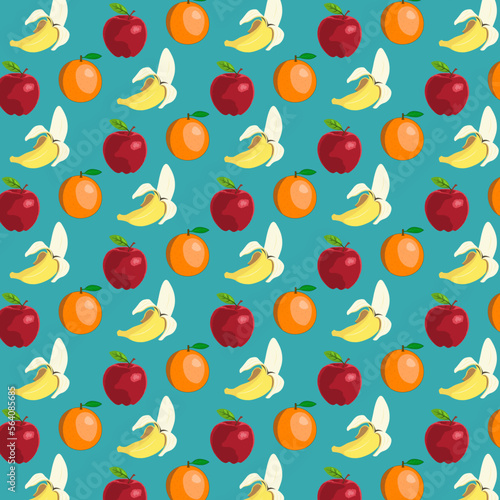 Seamless Fruits Pattern. It can be used for Background  wallpaper  etc.