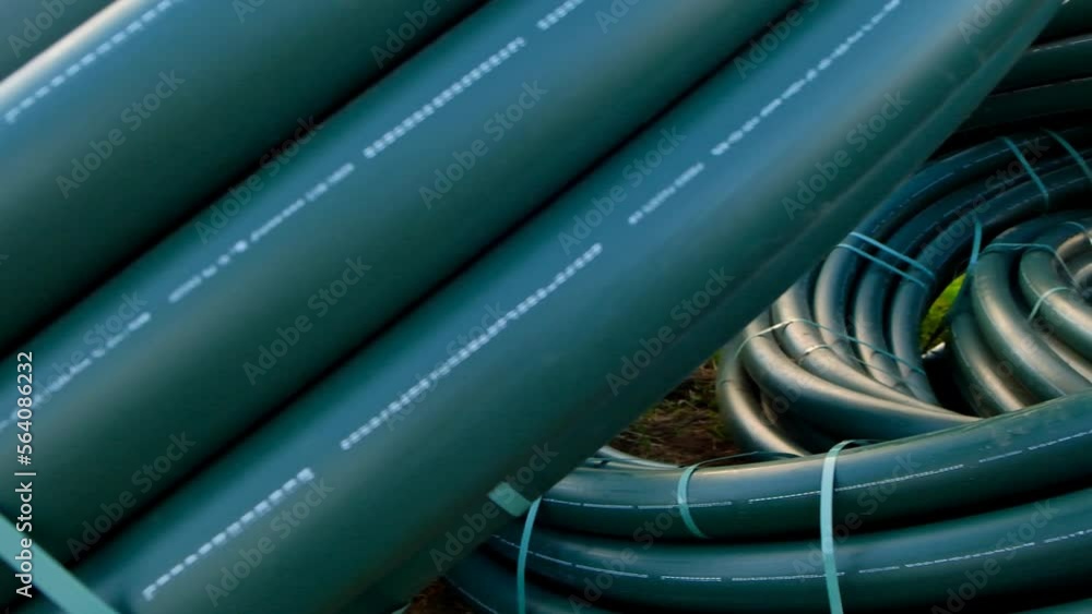 Plumbing installation.Water pipes. Pipe laying.Bringing water to the