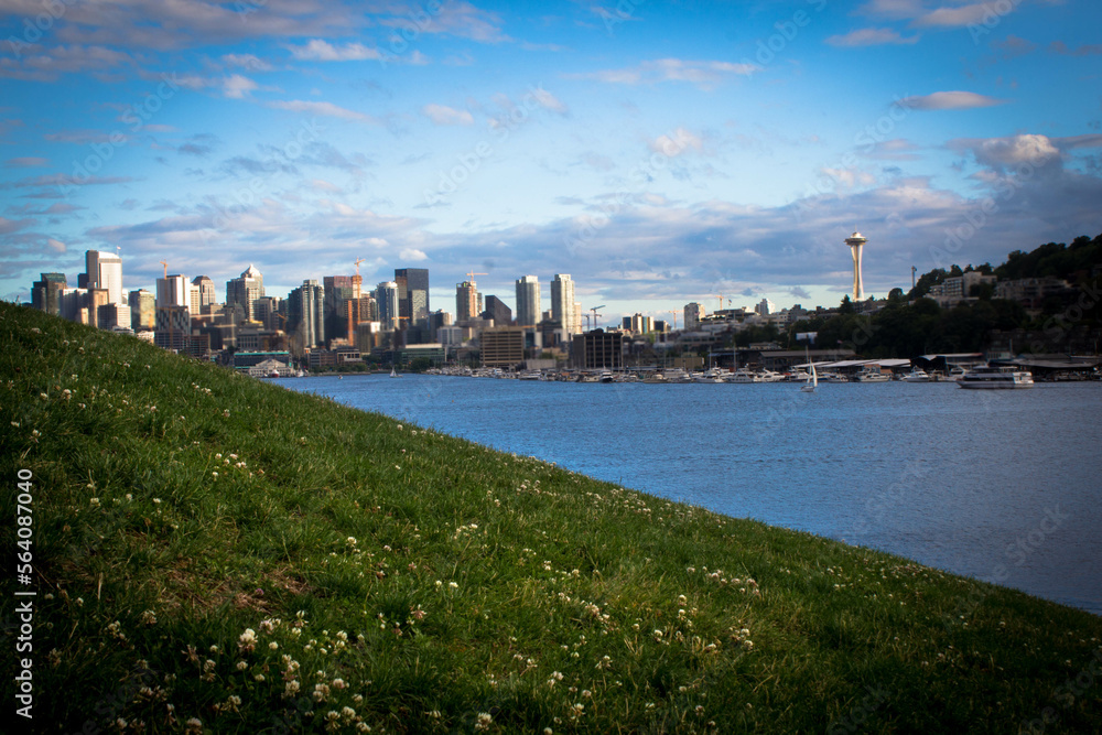 Obraz premium Seattle Cityscape from Gas Works Park