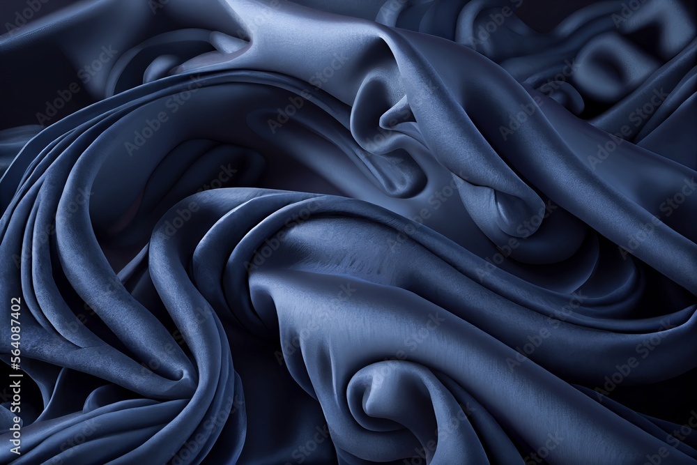 Sea blue velvet fabric surface abstract background. Decorative vintage