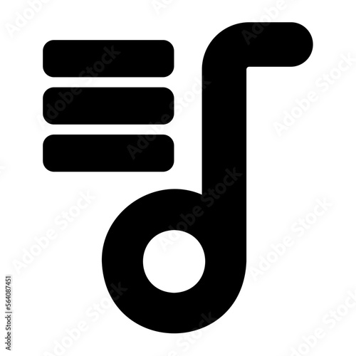 playlist glyph icon