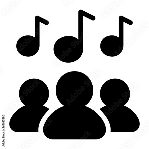singers glyph icon
