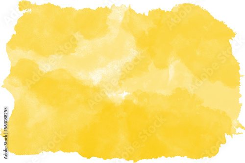 Brush Stroke Yellow Watercolor Texture Background © artnoy