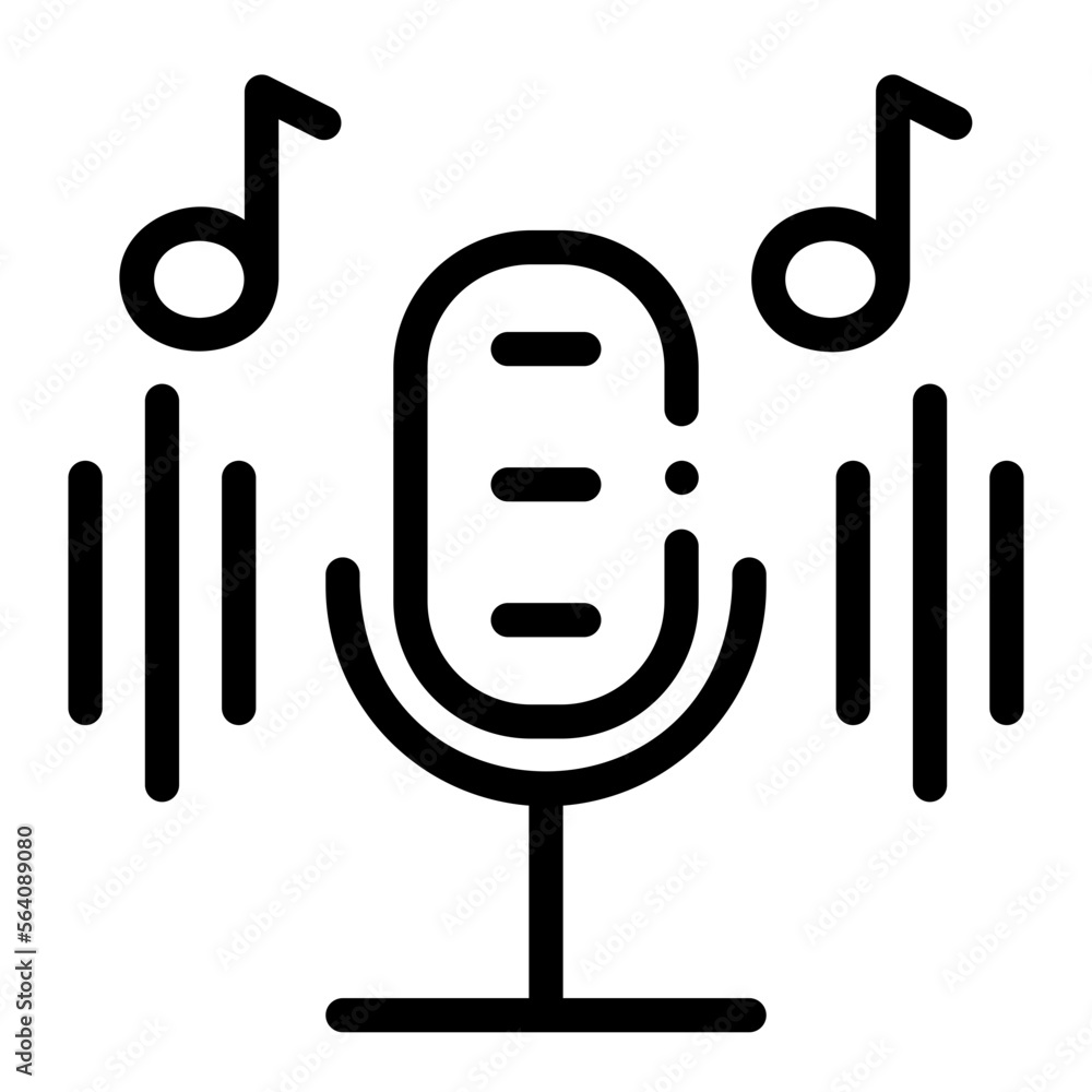 audio line icon audio line icon