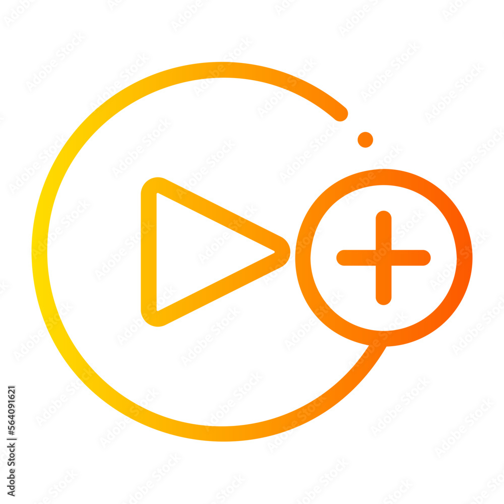Play Button gradient icon Play Button gradient icon