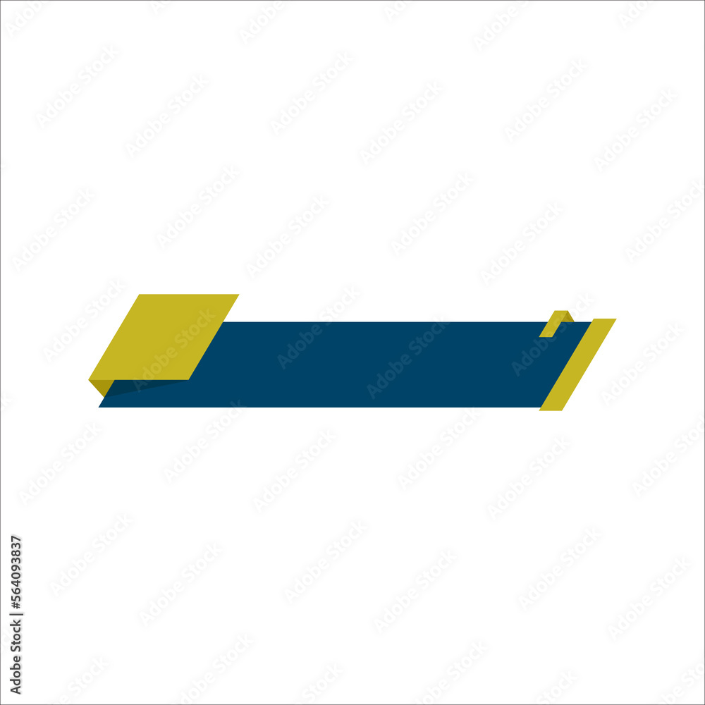 Blue and Gold Flat Lower Third Blue and Gold Flat Lower Third