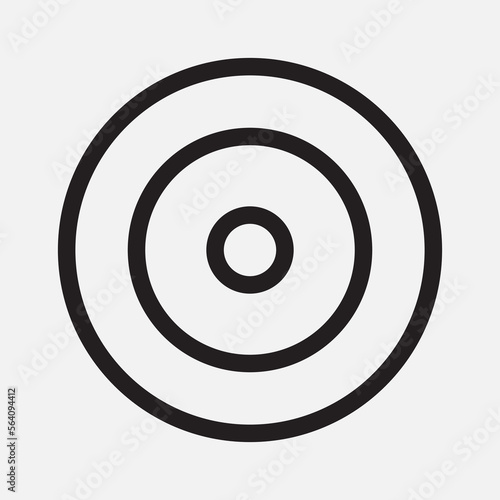 Record icon in line style about camera, use for website mobile app presentation