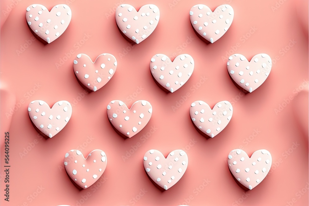 hearts arranged on a plain background, kind of pattern bright colors, day of love and friendship hearts arranged on a plain background, kind of pattern bright colors, day of love and friendship