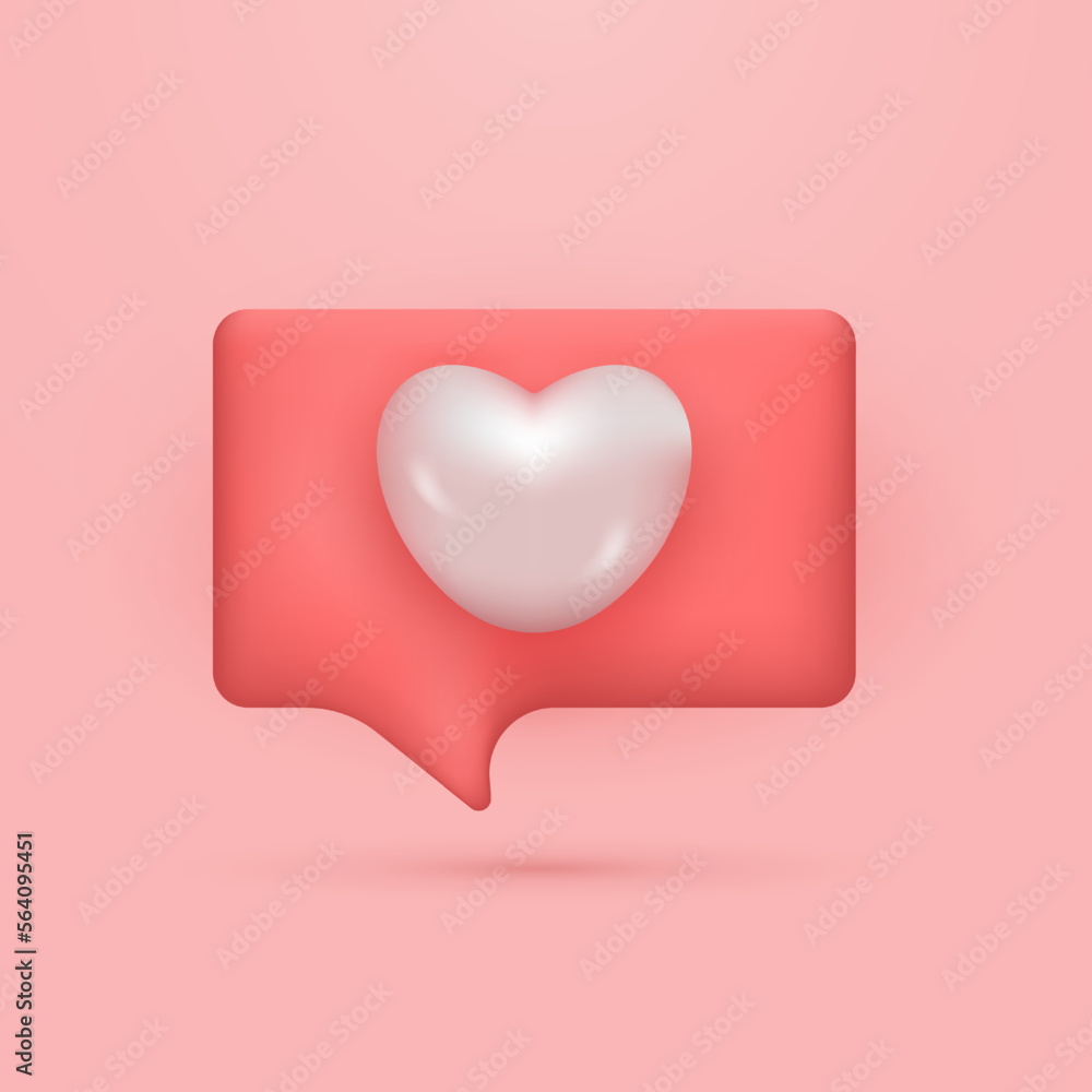 3d premium heart glossy icon for client feedback. Realistic 3d design. Useble for UI website and social media template 3d premium heart glossy icon for client feedback. Realistic 3d design. Useble for UI website and social media template
