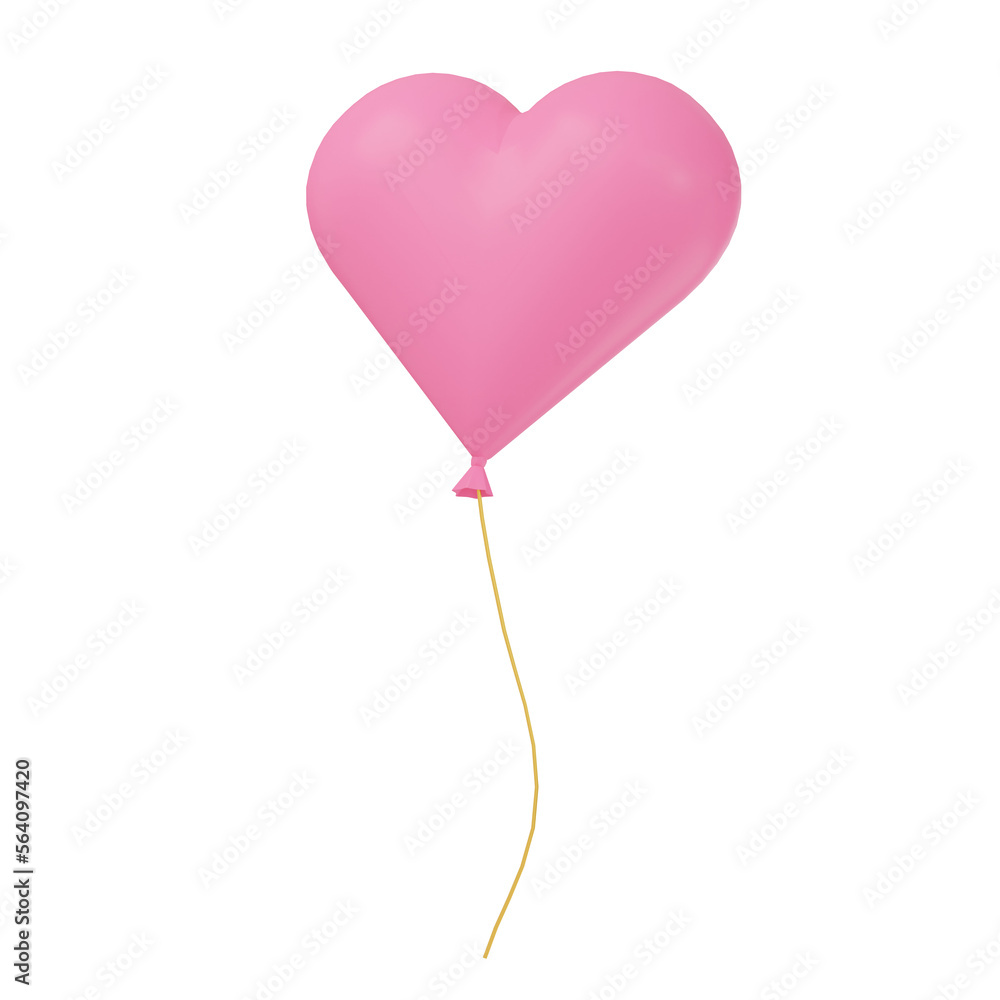 3d render image of pink heart shaped balloon
3d render image of pink heart shaped balloon