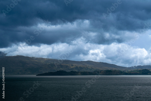 storm clouds over lake - Colombia