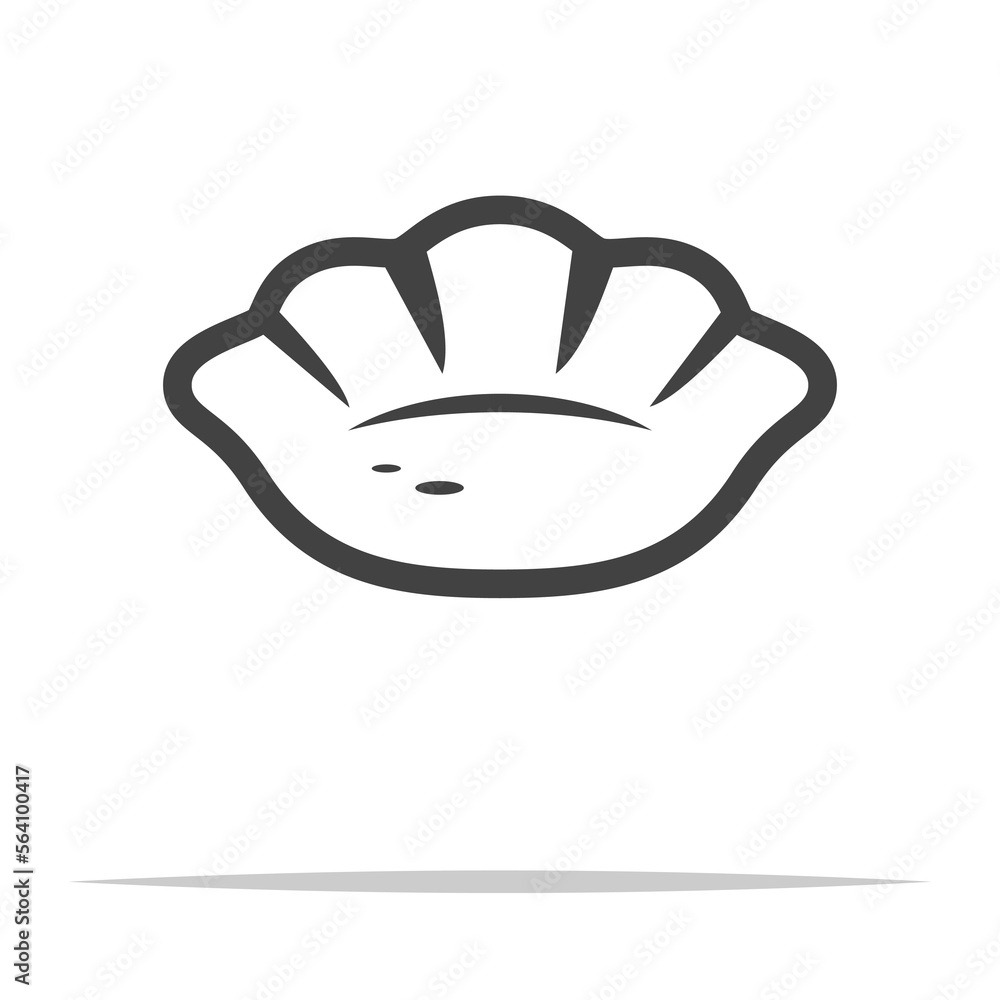 Half moon dim sum outline icon transparent vector isolated Half moon dim sum outline icon transparent vector isolated