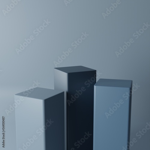 3D Rendered podium for your product showcase. 3d Rendered illustration.