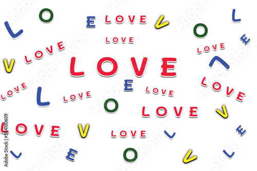 love wording pattern background