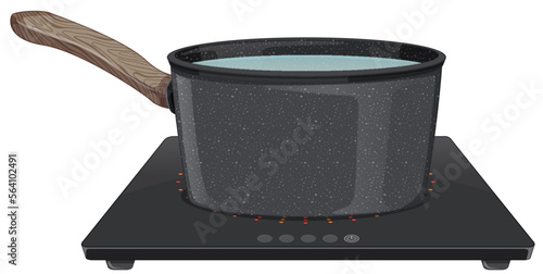 Sauce pan on induction stove