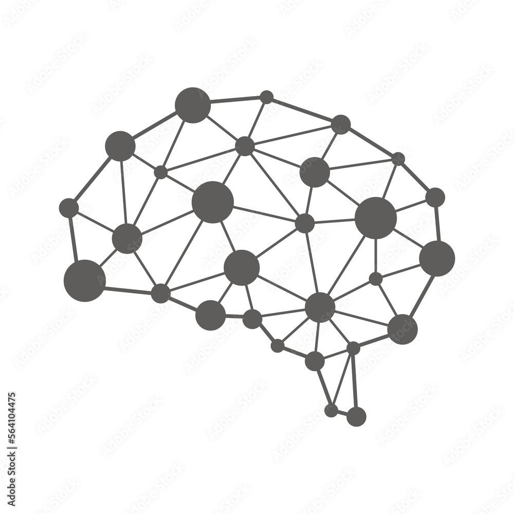 AI ( artificial intelligence ) motif illustration/ png, no background AI ( artificial intelligence ) motif illustration/ png, no background