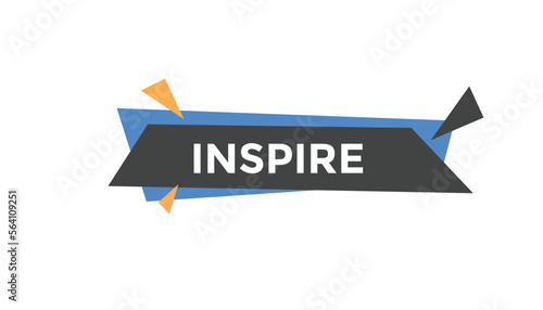 Inspire button web banner templates. Vector Illustration © MDneamul