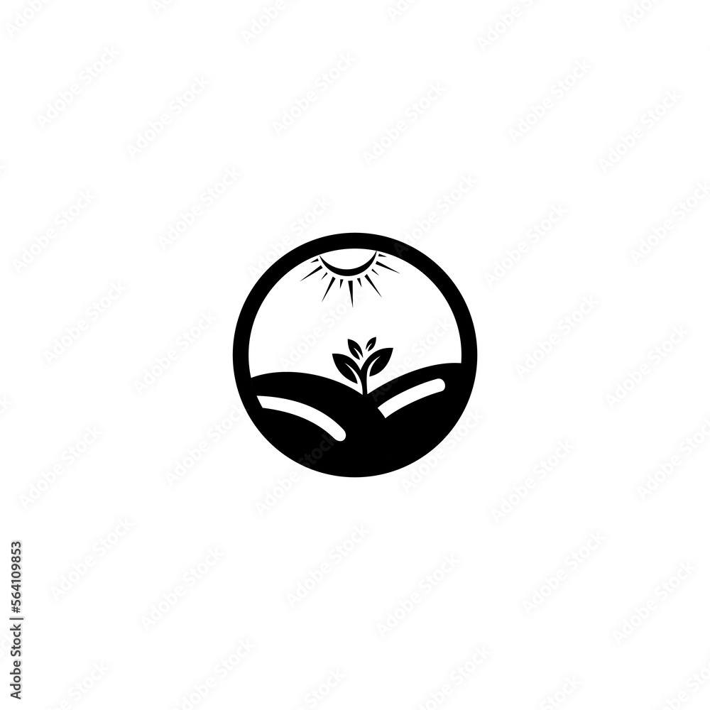 farm logo. Farm product logo or symbol. Agriculture, farming, natural food concept farm logo. Farm product logo or symbol. Agriculture, farming, natural food concept