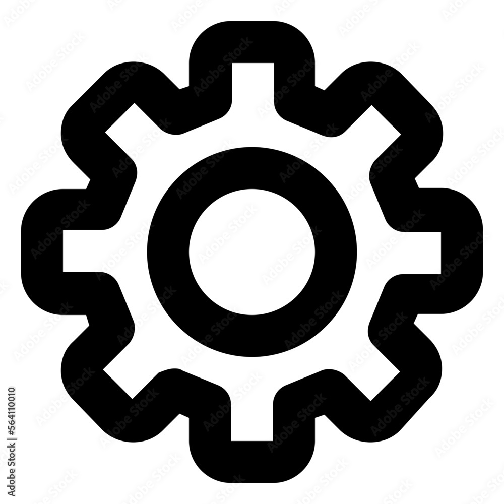 Gear Graph line icon Gear Graph line icon