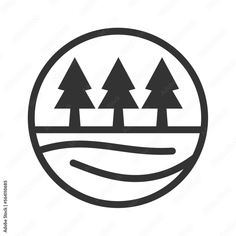 Nature trees Logo template Icon Illustration Brand Identity.Isolated and flat illustration. Vector graphic Nature trees Logo template Icon Illustration Brand Identity.Isolated and flat illustration. Vector graphic
