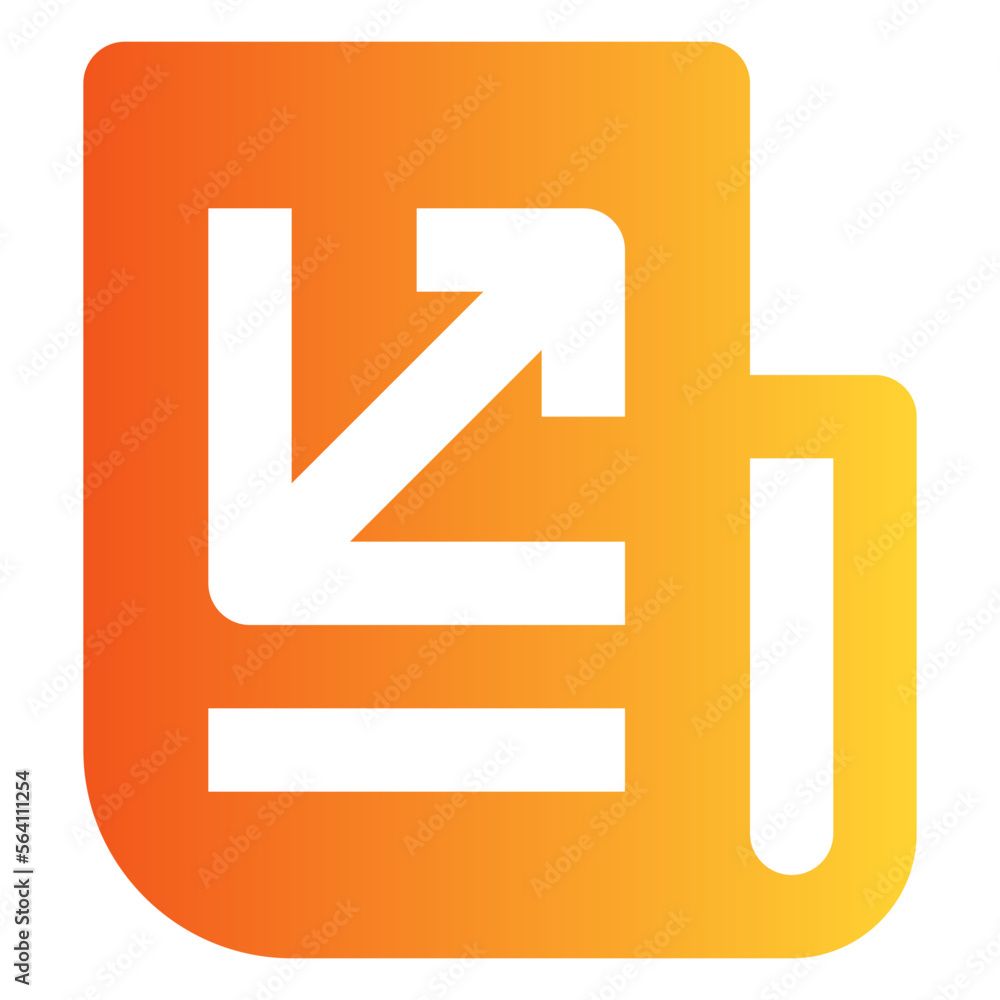 Fototapeta premium Data gradient icon