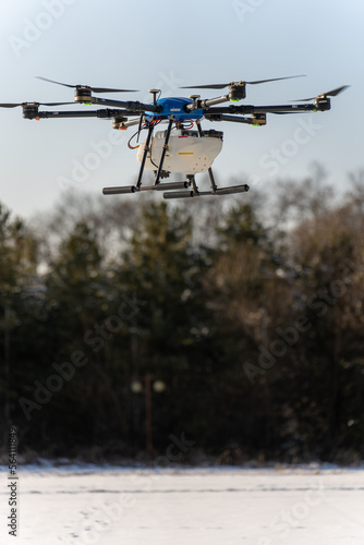 Fototapeta Naklejka Na Ścianę i Meble -  Drone Flying in the Sky Control Drone