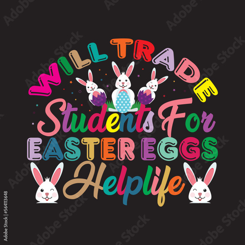 Easter day vintage T shirt design graphic template