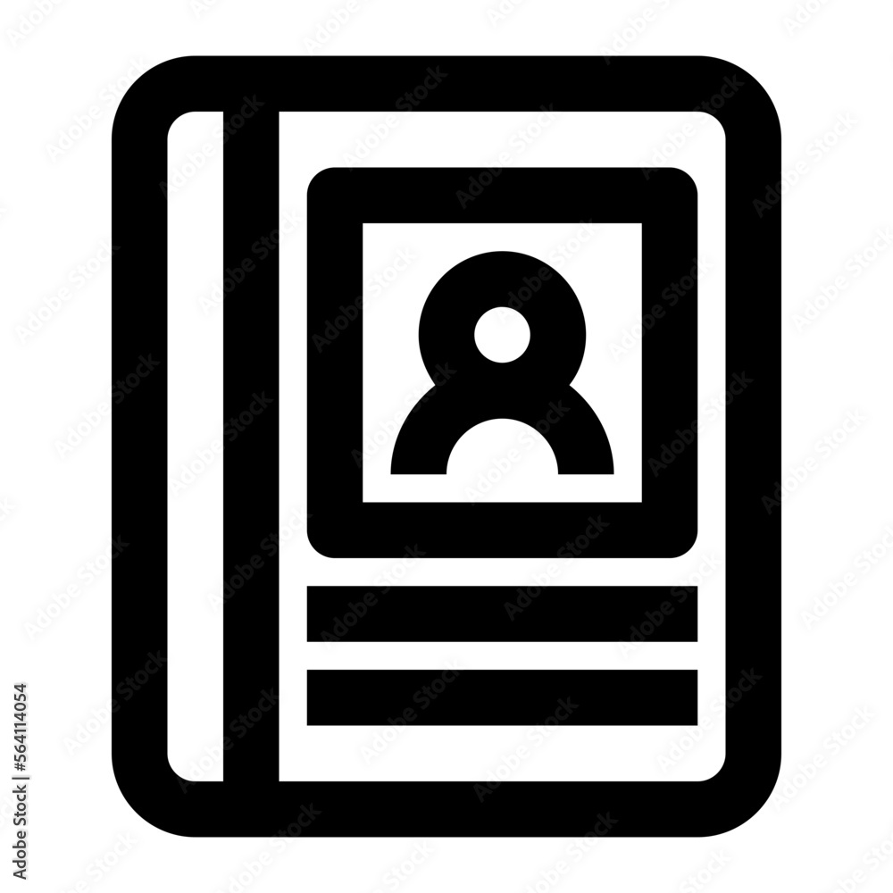 Contact Book line icon Contact Book line icon