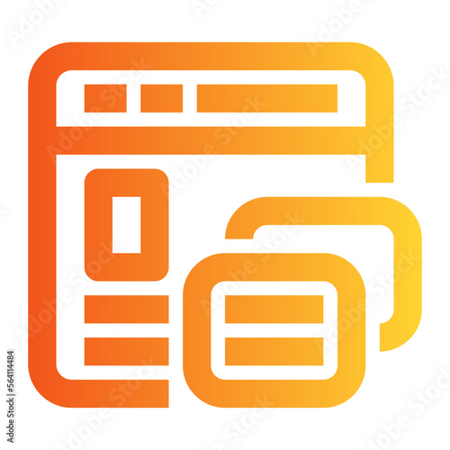 Comunication gradient icon