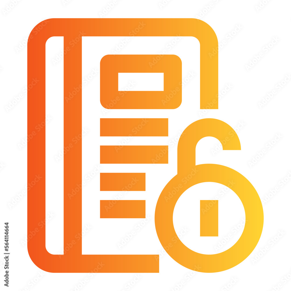 unlock gradient icon unlock gradient icon