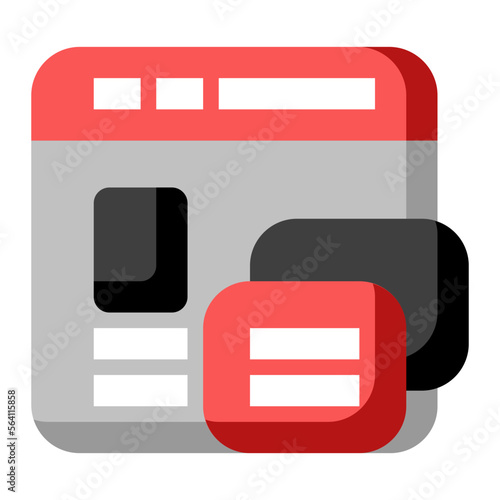 Comunication flat icon