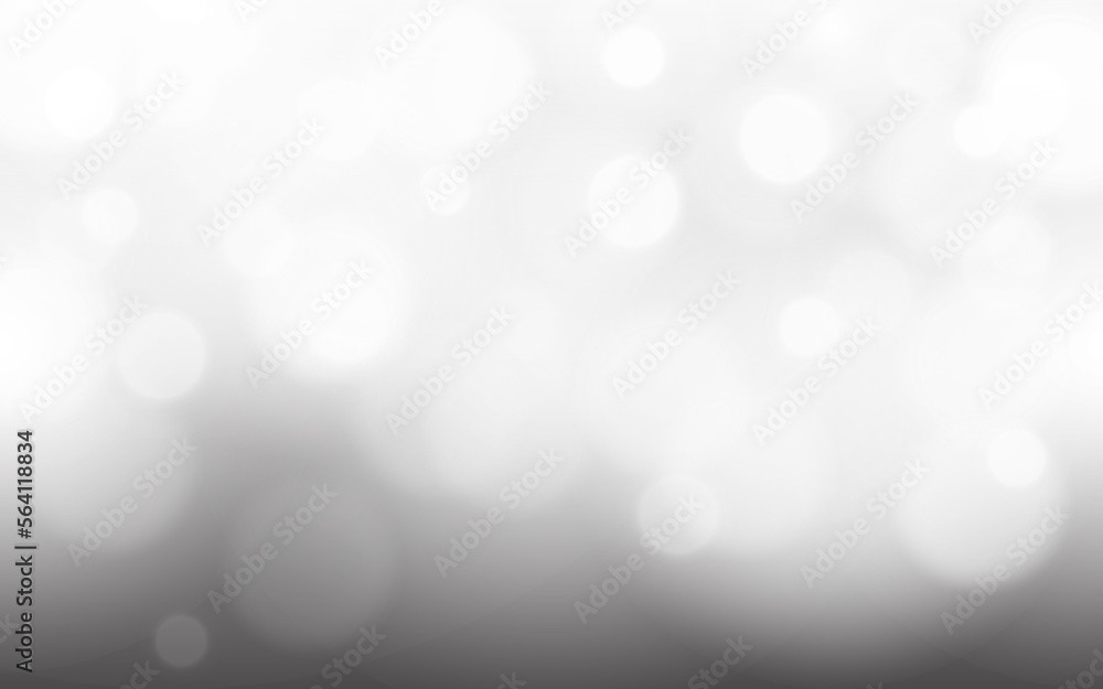 Cloudy Silver bokeh soft light abstract background, Vector eps 10 illustration bokeh particles, Background decoration
