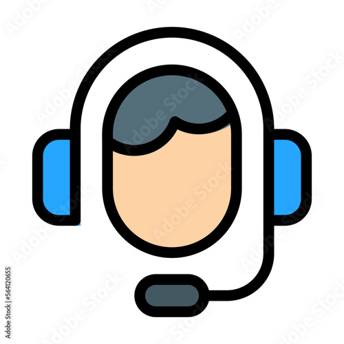 Costumer Service Filled flat icon