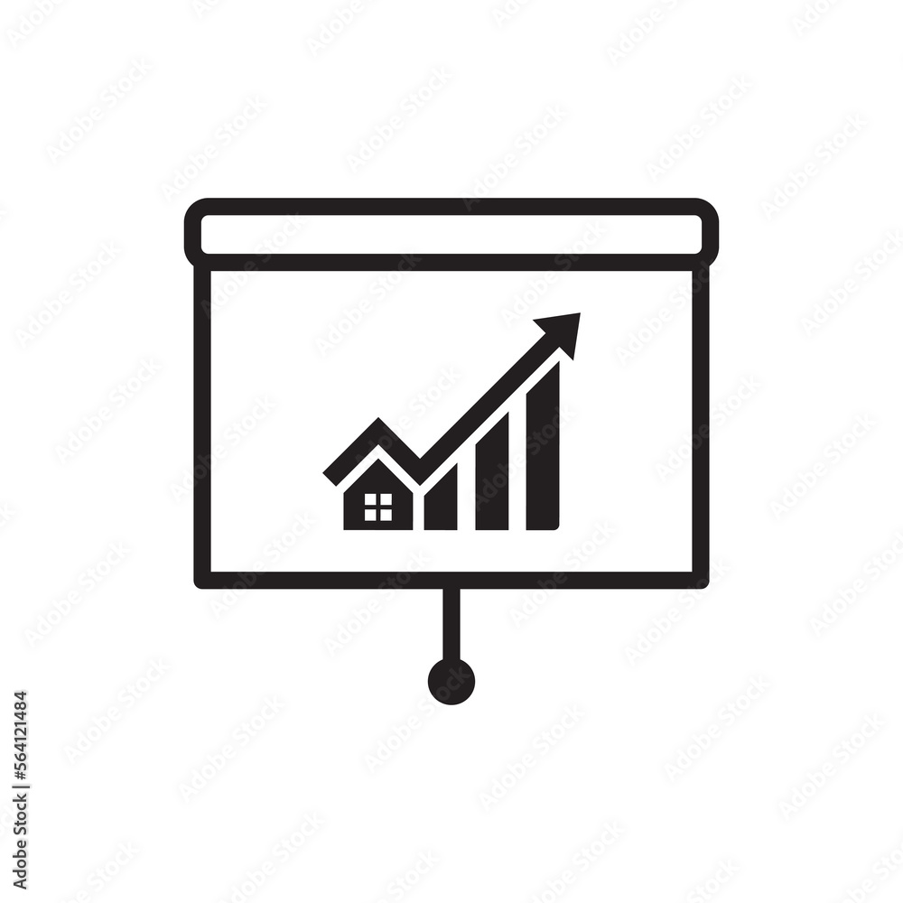 chart - business icon vector chart - business icon vector