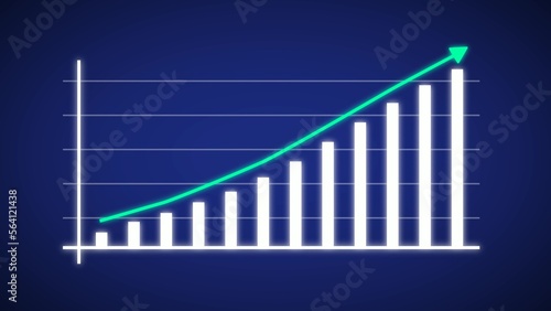 Business Growth Graph Chart Rising And Success Arrow
