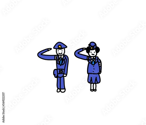 日本 警察官 男性 女性