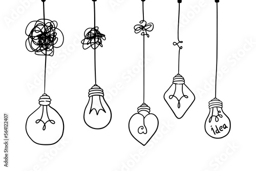 confusion clarity or path vector idea concept.