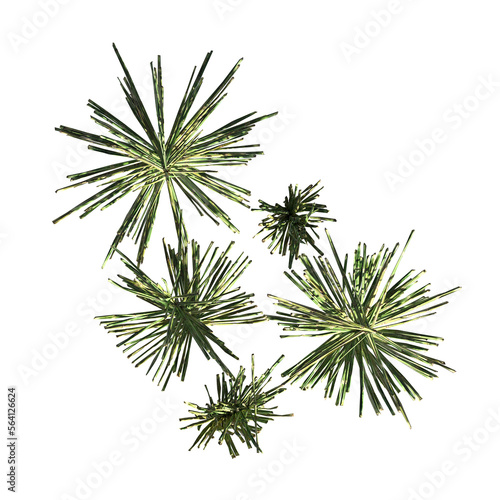 wild field grass  top view  isolated on a transparent background  3D illustration  cg render
