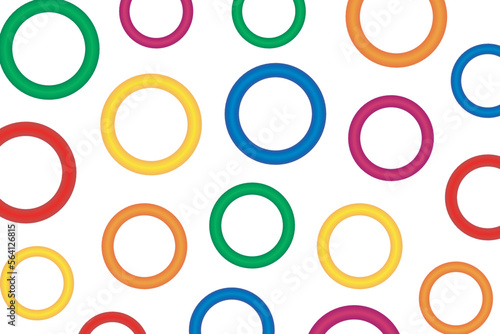 Colorful 3d circle background