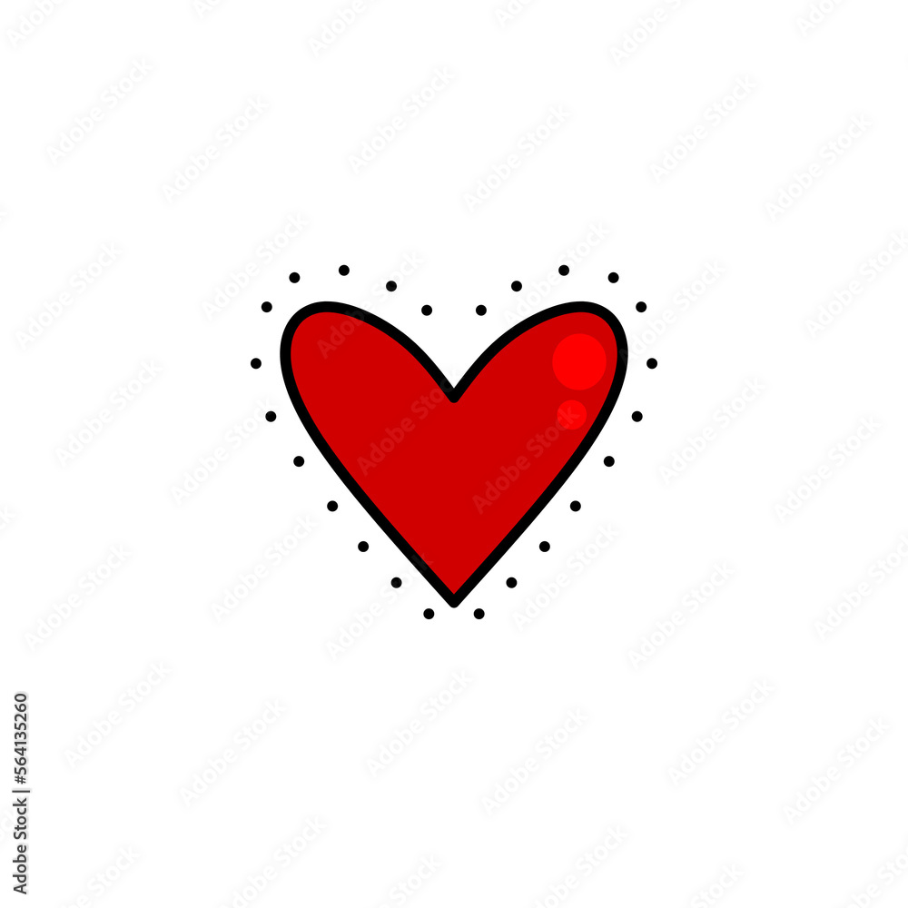 Love icon design, simple icon with elegance concept, perfect for Valentine symbol or your bussiness logo