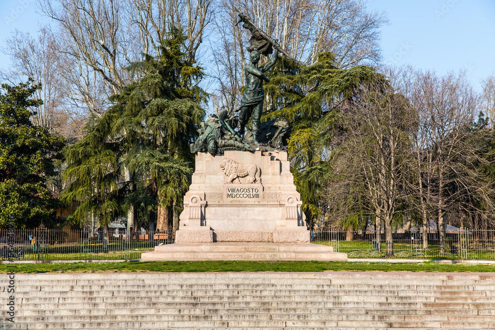 Monumento ai caduti del VIII Agosto 1848 in Bologna, Italy