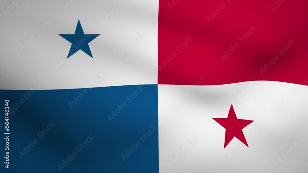 Panama Waving Flag Background Animation. Looping seamless 3D animation. Motion Graphic Panama Waving Flag Background Animation. Looping seamless 3D animation. Motion Graphic
