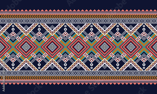 Abstract geometric ethnic pattern design for background or wallpaper
