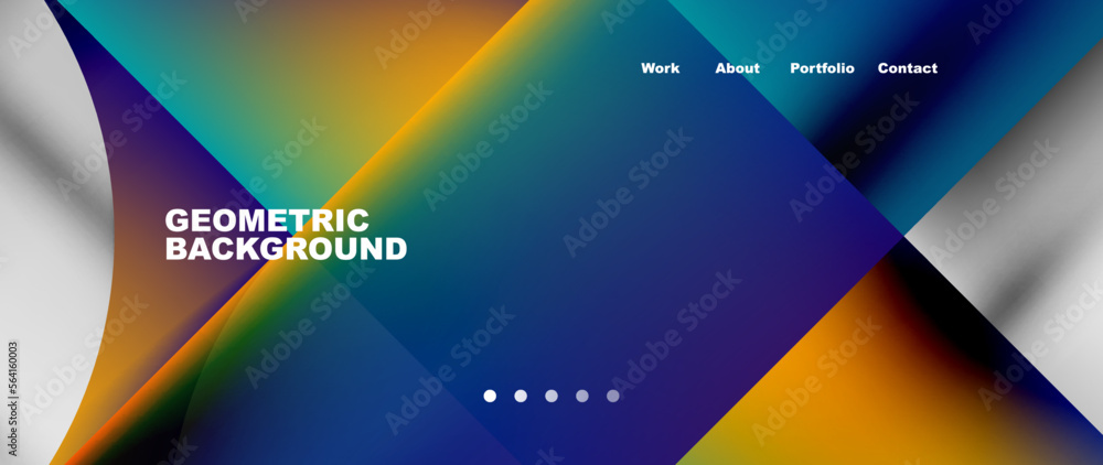 Minimal geometric abstract background. Circle and line design. Trendy techno business template for wallpaper, banner, background or landing Minimal geometric abstract background. Circle and line design. Trendy techno business template for wallpaper, banner, background or landing