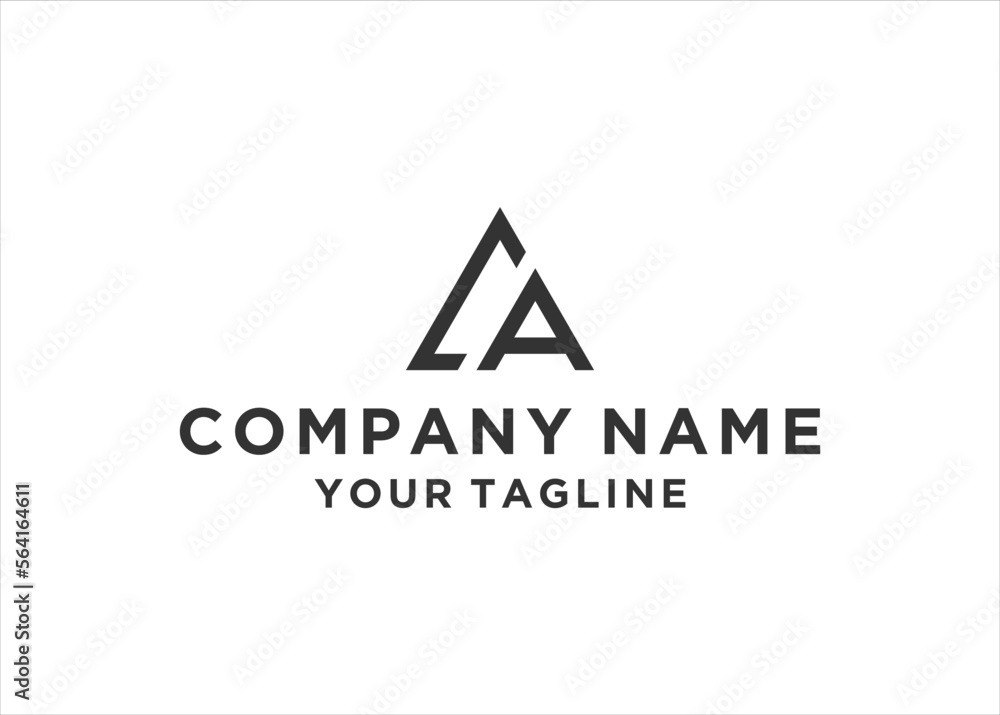 CA letter logo design vector illustration CA letter logo design vector illustration