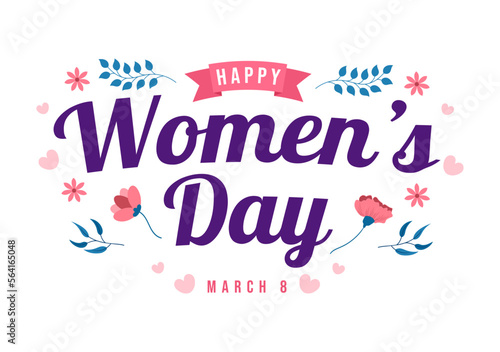 International Women's Day on March 8 Illustration to Celebrate the Achievements of Women in Flat Cartoon Hand Drawn Landing Page Templates